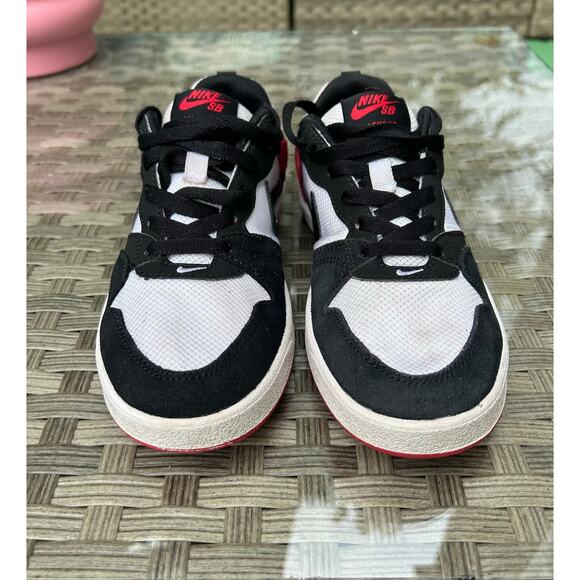 Nike SB Alleyoop Black/White/Red Youth Sneakers Size 4Y - Picture 6 of 8